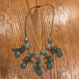 Teal statement necklace